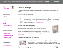 Tablet Screenshot of organisation-mariage-accessoires.com